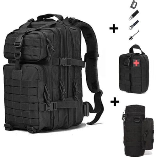 Military Backpack Tactical Army Assault Bag Hiking Camping Hunting Outdoor Sport Pack Large Capacity Molle Rucksack 50L