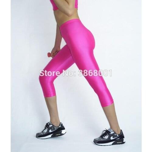 Women‘s men‘s seventh pants leggings spandex fitness pants stretch sports fitness shorts add fat to increase custom made