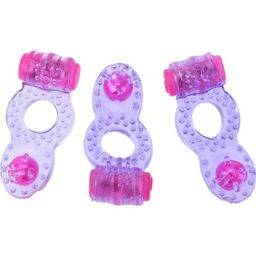 1Set Ring Vibration Sex Toys Jelly Vibrating Sex Adult Adjustable Adult Toys Tools Vibrator Clitrois Stimulator Party Favors