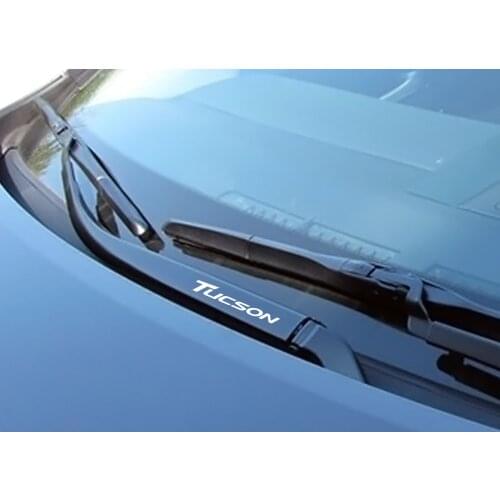 4PCS Captivation Car Window Wiper Stickers Auto Decor Letter Decals For Hyundai Tucson Reflective Vinyl Auto Accessories Styling