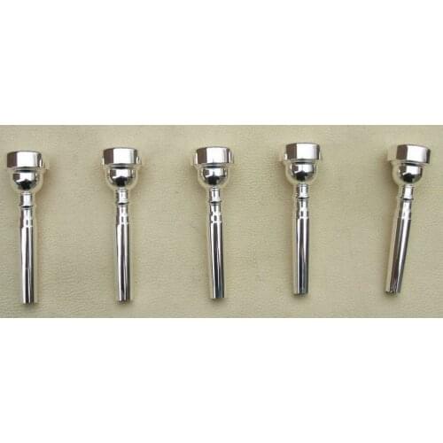 5 pcs trumpet mouthpiece: 7C silver plated