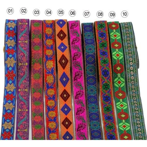 7meters/string Ethnic Jacquard Ribbon for DIY Craft Curtain Home Textile Stage Clothing Bags Decor Accessories