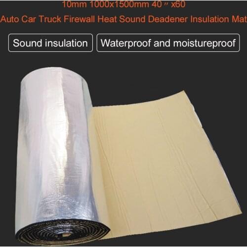 7mm 1000x1500mm Auto Car Truck Firewall Heat Sound Deadener Insulation Mat Anti-noise Sound Insulation Cotton Heat