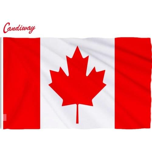90 x 60cm large flag great Canadian Flag banner hundred percent polyester printed Canada flags NN006
