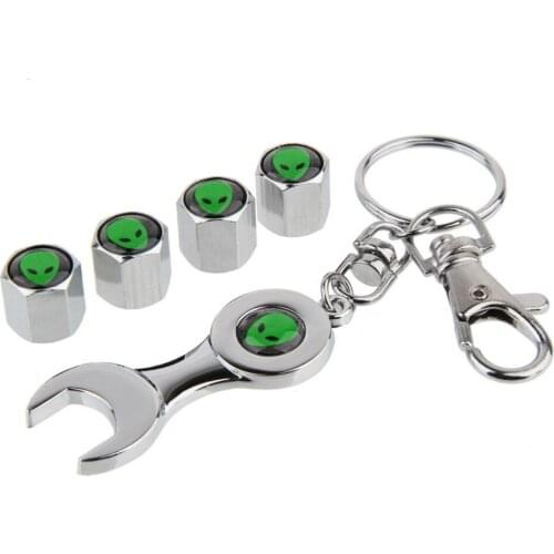 4 Pcs/lot Automobiles Accessories Tire Valve Caps 1pc Wrench Decoration for Ram Caliber Avenge Charger Viper Durango Journey