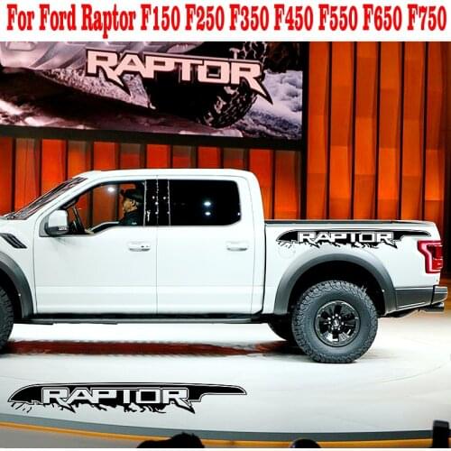 Car Stickers For Ford Raptor F150 F250 F350 F450 F550 F650 F750 Pickup Auto Vinyl Film Sport Decals Car Tuning Accessories