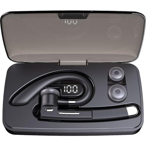 Bluetooth-compatible Handsfree Earphones Wireless Bussiness Headphone Noise Canceling Headset With Mic For Driver Charging BOX