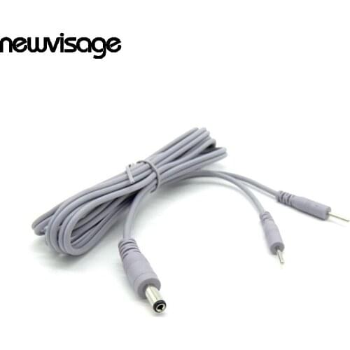 DC 5.5*2.1 EMS Electrode Cable 1.5M Replace Connect Line for Microcurrent Weight Loss Skin Tightening Patch with 2.0mm Pin Plug