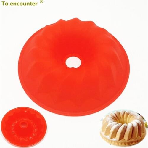 To encounter 22*22*5CM 110G Pumpkin Shape Silicone Baking Cake Mold Jelly Moulds Baking and Pastry Bakeware Pans Silicone Tray