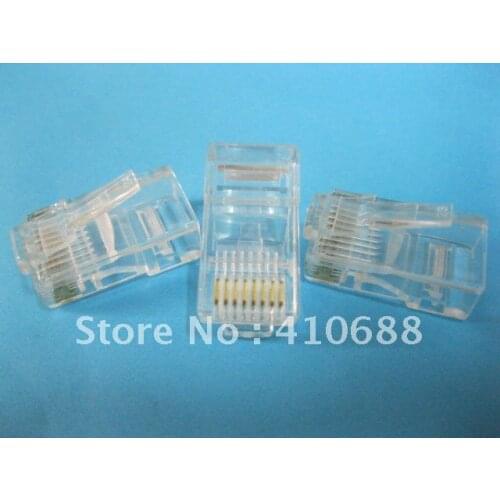 RJ45 Modular Plug Network Connector CAT5 LAN 8P8C High Quality Hot Sale 1000 Pcs Per Lot