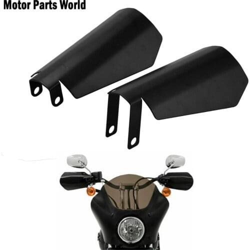 Motorcycle Shade Handguards Matte Black Hand Protector Wind Falling Protection Guards 2PCS For Harley Sportster XL Dyna Bagger