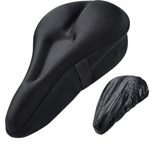 Soft Thickened Bicycle Saddle Seat Cover Breathable Bike Cushion Pad Bicycle Thick Silicone Seat Cover Mountain Bike Cycling Pad