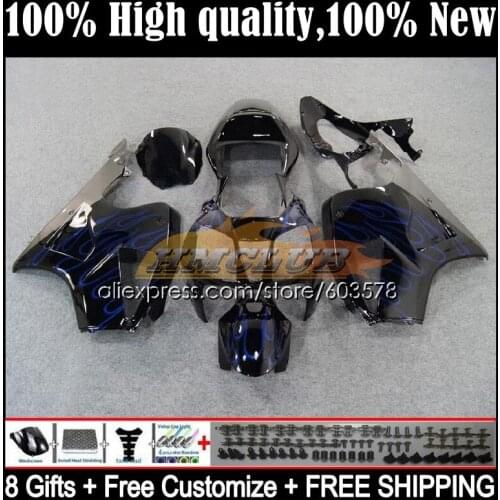 Fairing For HONDA VTR1000 2000 2001 2002 2003 2004 2005 2006 39CL.29 RTV VTR 1000 RC51 SP1 SP2 00 01 02 03 04 05 06 Blue Flames