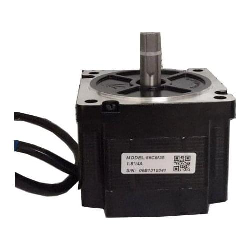 Original 2 Phase Motor 86CM35 3.5NM For NEMA34 4A Length 65mm Shaft 12.7mm