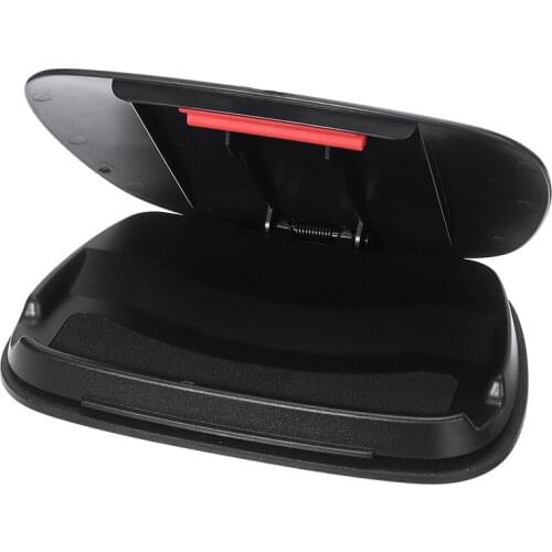 POHIKS 1pc Black Portable Car Dashboard Mount Smartphone Holder Universal Mobile Phone Clip Mount Bracket