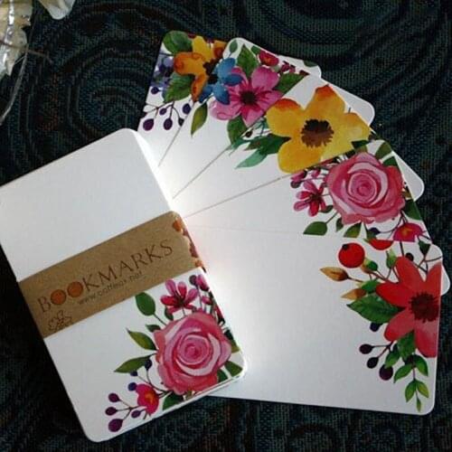 50pcs Greeting Cards Handmade Flower Message Scrapbook Paper Card DIY Greeting Cards Postcards Party Weadding Invitation Cards