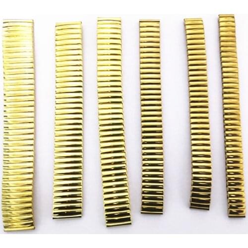 Wholesale 60PCS/lot stainless steel watch bands watch straps gold color 12mm 14mm 16mm 18mm 20mm 22mm size available