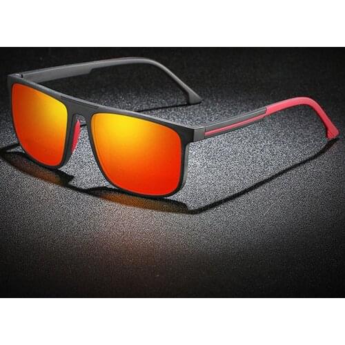 Classic TR90 Men Polarized Sunglasses Brand Design Male Square Coating Driving Sun Glasses UV400 Shades Eyewear gafas de sol