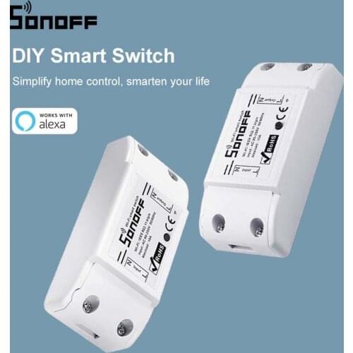 SONOFF Basic R2 Wifi Timer Smart DIY Mini Switch Support EWelink APP Wireless Home Automation Compatible With Google Home Alexa