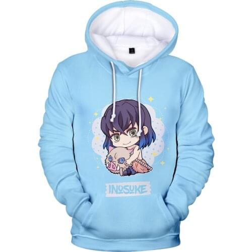 Hoodies 3D Print Demon Slayer Hoodie Fashion Sweatshirts Men/Women Casual Tops Autumn Winter Pullover 3D Hoodies Oversized Male