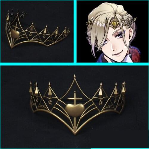 Twisted Wonderland Vil Schoenheit Cosplay Crown Snow White Queen Cosplay Headwear Halloween Cosplay Costume Accessory Props