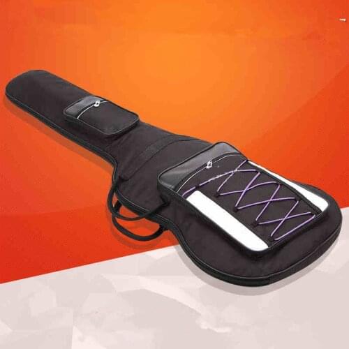 Waterproof Thicken 8 mm Electric Guitar Bass Bag Case Backpack Guitarra Accessories Parts Carry Gig Colorful Cloth