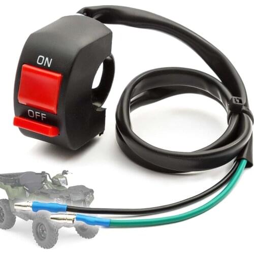 1PC On Off Cut Out Kill Headlight Switch Rocker Style Stop Ignition Switch 2 Wires For Mini Moto Quad Pit Dirt Race Bike ATV
