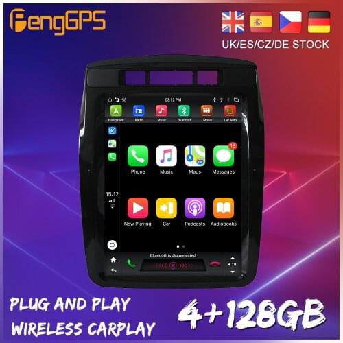 128GB Android 9.0 Tesla Style Vertical Big Screen For Volkswagen VW Touareg 2010 - 2017 CarPlay GPS Radio Auto Stereo Head Unit