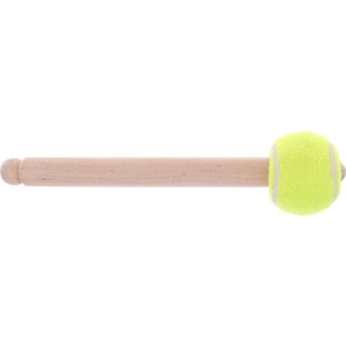 1x Bass Drum Stick Bass Drum Mallet with Wood Hand Grip for Drum Parts Accs