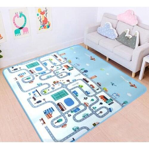 200*180CM Kids Cartoon Blanket Developing Soft 0.5cm Thick Play Mat Children waterproof Pad Baby Activity Crawling Carpet Indoor