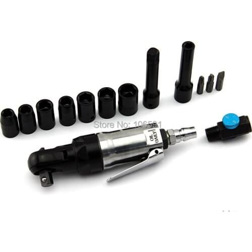3/8 ratchet wrenches, pneumatic tools boxes screwdriver, socket combination equipment, multifunction smallest pneumatic wrench