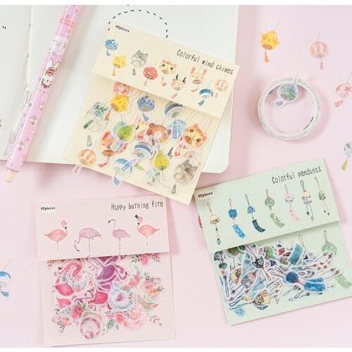 40 Pcs/Bag refreshing flower paper sticker package DIY diary decoration sticker album scrapbooking