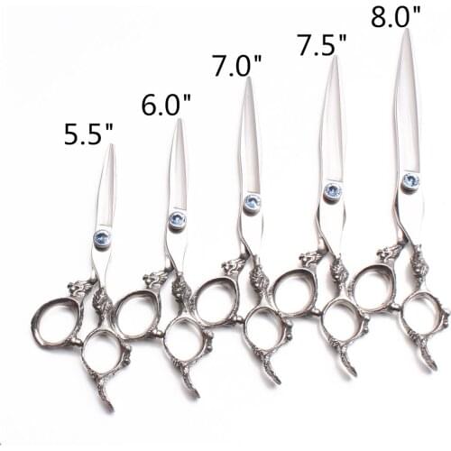 5.5" 6" 7" 7.5" 8" Customize Logo Professional Hair Scissors or Pet Scissors Cutting Shears Thinning Scissors Dropshipping C9107