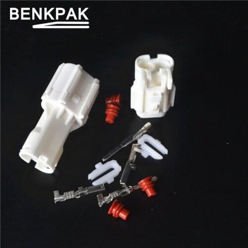 5set 2P waterproof automotive Wire Connector Plug 2 Pins Electrical Car Motorcycle