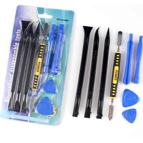 8 in 1 Electronics Opening Pry Tool Hand Repair Kit with Metal Spudger and Tweezers for Cellphone Phone Laptops Tablets
