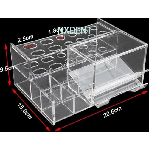 1pcs Dental Acrylic Organizer Adhesive Placement Syringe Frame Applicator Dispenser Holder Case For Dental Supply