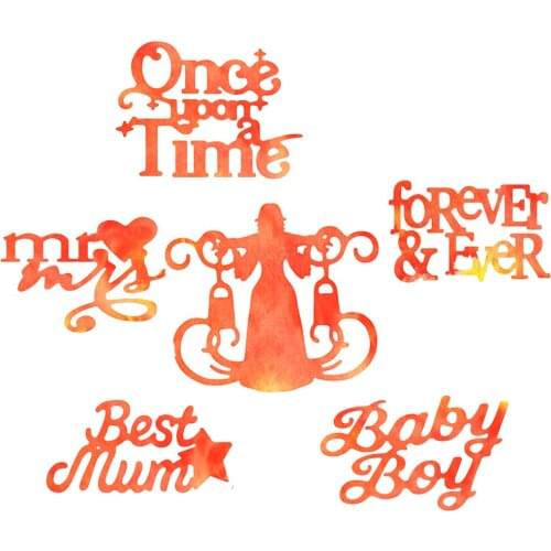 English letters Easter Christmas 2021 new metal cutting mold craft template diy scrapbook paper/photo card embossing mold