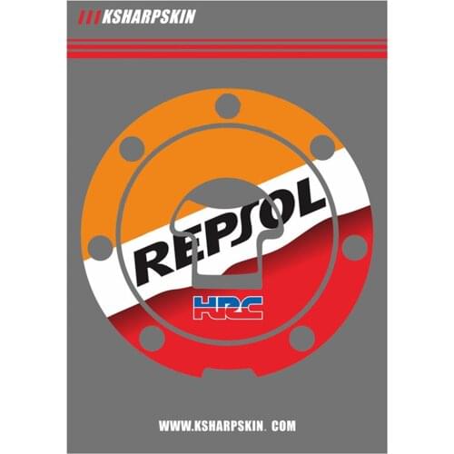 Auto parts motorcycle stickers 3D tank caps filled cover decals for HONDA HRC