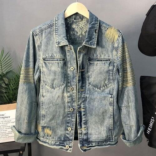 Brand Light Summer Mens Denim Jacket and Coats XXXL Casual Slim Fit Bomber Jacket For Man Jean Jacket European Mens Overcoats