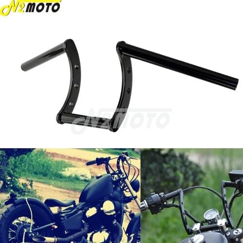 Motorcycle Black 1" Z Drag Bar Handlebar Pullback Handle Bar for Harley Touring Sportster Dyna Bobber Chopper Cafe Racer Triumph