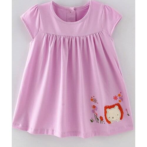 Children Kids Infant Princess Dresses for Girls Casual One-piece Dress Tee Brand Quality Cotton Cartoon Summer Baby Girl Clothes