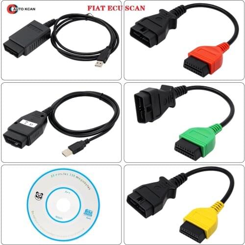 Diagnostic cableFiatECUScan Adapter OBD OBD2 Connector MultiECUScan ABS Airbag obd2 scanner Diagnostic cable for Fiat ECU Scan@3