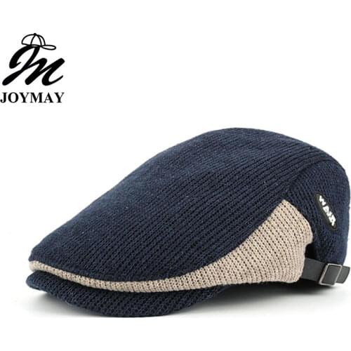 JOYMAY New Winter Cotton Berets Caps For Men Casual Peaked Caps Berets Hats Casquette Cap Y035