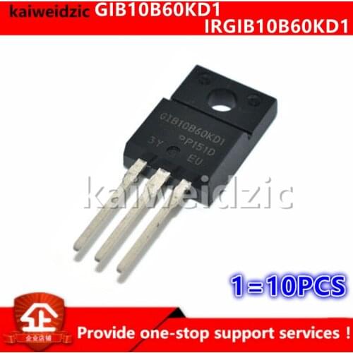 Kaiweikdic New imported original IRGIB10B60KD1P GIB10B60KD1 TO-220F Plastic encapsulated IGBT transistor triode