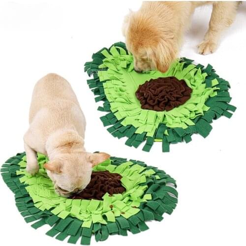 Dog Sniffing Mat Dog Puzzle Toy Pet Snack Feeding Mat Boring Interactive Game Training Blanket Snuffle Feeding Training Mat