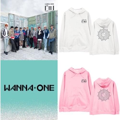 Kpop WANNA ONE 2020 new cotton Harajuku Hoodies Women/men Popular korean Hip Hop hooded Sweatshirts Winter warm Female Clothes