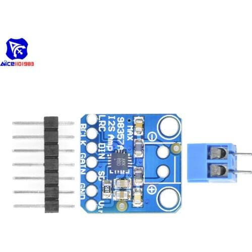 MAX98357 I2S 3W Class D Amplifier Breakout Interface Decoder Module Filterless Audio Board for Raspberry Pi with Pin