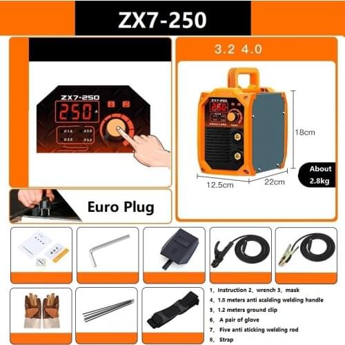 Mini Home Portable Welding Machine ZX7-250 Industrial Grade Double Voltage Stainless Steel Iron Household WorkTool DIY Equipment
