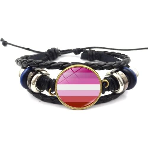 Love One Top Fashion Gay Colour Lesbian Rainbow Bracelet