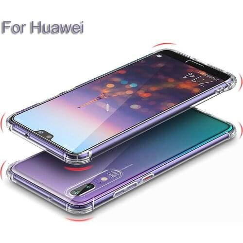 TPU Soft Silicone Airbag Thicken Phone Case For Huawei Honor V8 5X 8 Smart P9 G9 Lite Y5 P9 plus 5A Nova G9 Plus Shockproof Case